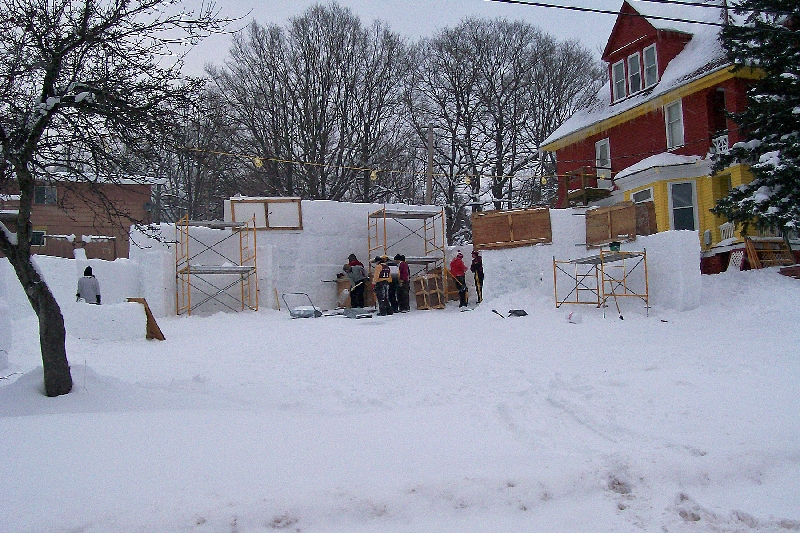 Construction on this years entry begins shortly after students return from the Christmas/end of semester break, in mid January.