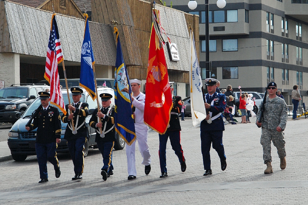 This year's Color Guard was comprised of members of various Veterans Organizations.
