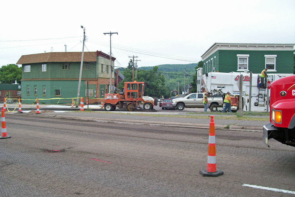 The first week in August, Bacco Construction Co. began the repaving of US41 in Hancock, mostly done during night time hours.