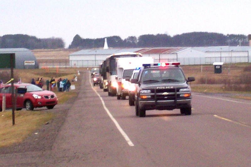 The 1431st Sapper Company, Michigan National Guard, of Calumet and Baraga, arrived Tuesday morning, Nov. 24th, at the Houghton County Airport on a chartered Boeing 737. They were greeted by family, friends, Veterans, and a multitude of well wishers, coming home from a second combat deployment overseas, this time in Afghanistan. A huge welcome was held at the Calumet High School Gym on their arrival there. WELCOME HOME, WELL DONE!!!