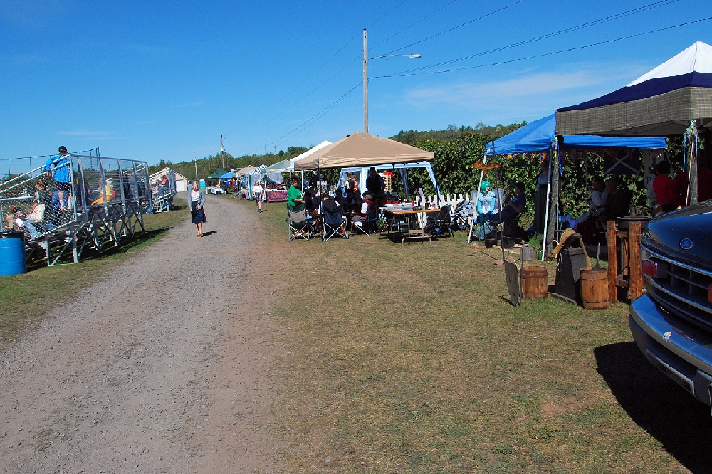 A number  of information and vendor booths were set up on site.
