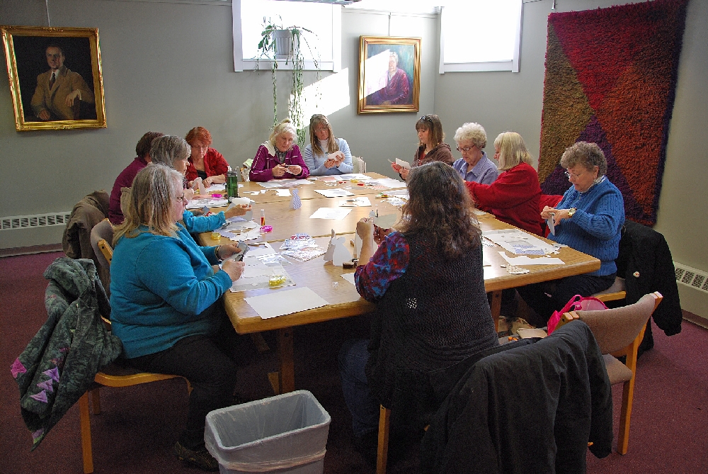 A Finnish card making class was held during the week at the Finnish/American Center on the Finlandia University campus.