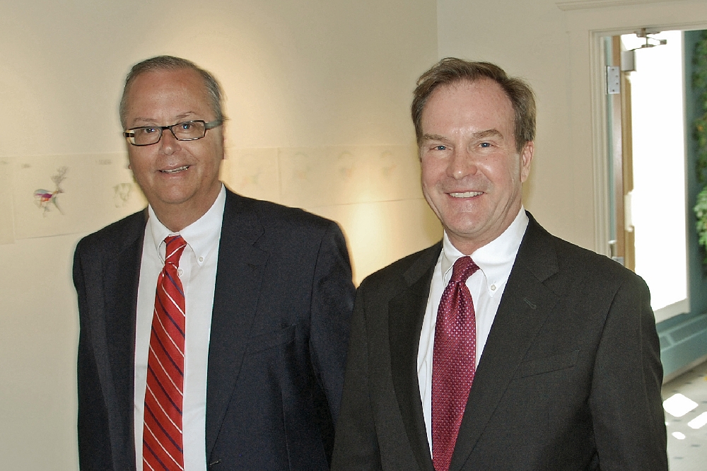 Mr. Schuette was escorted into the Center by Hancock�s City Manager, Glenn Anderson. The lunch was provided courtesy of the Portage Health Foundation.