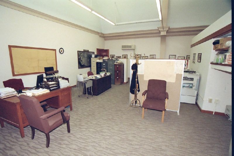 Second floor areas of City Hall also received renovations and updating. Here, the middle office area.