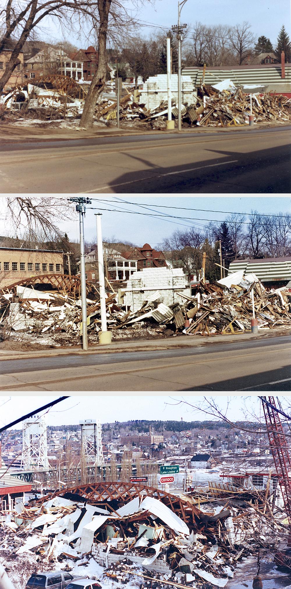 Former A&P Food Store, located on Front Street, across from the former Elks Temple Building. April/1986.